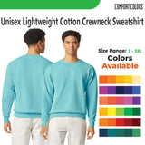 Comfort Colors® Lightweight Cotton Crewneck Sweatshirt