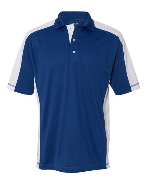 Colorblocked Moisture Free Mesh Polo