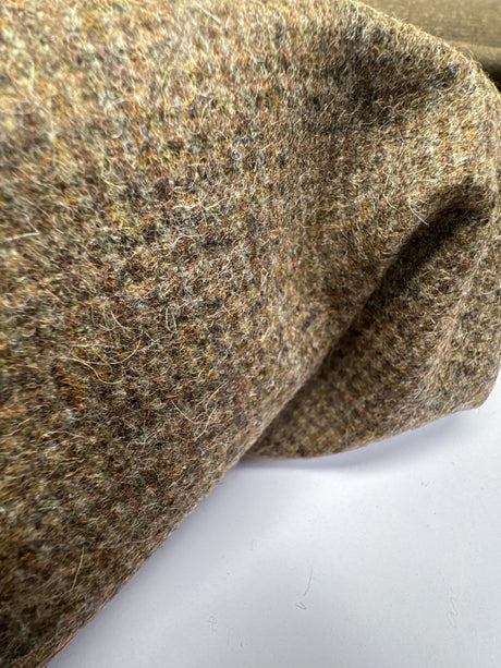 Wool Tweed Brown Green Shades
