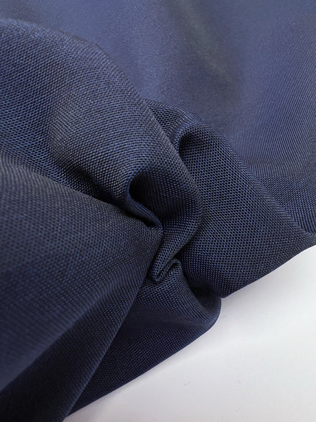 Italian Changeant Wool Polyamide Fabric Blue Black