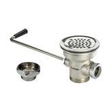 Krowne Metal 22-201 - 3" Twist Waste Drain with 1-1/4" Overflow Outlet