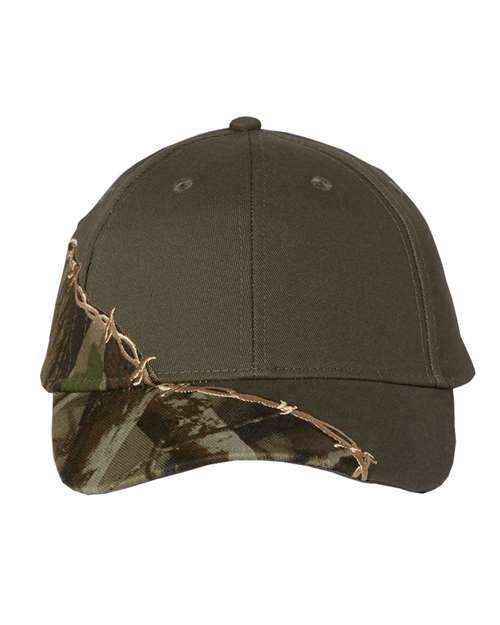 Licensed Camo with Barbed Wire Embroidery Cap