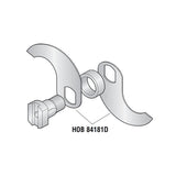 Set of 2 Closed End S/S Knives (18" Bowl) for Hobart Food Cutters Buffalo OEM # 77372/77373