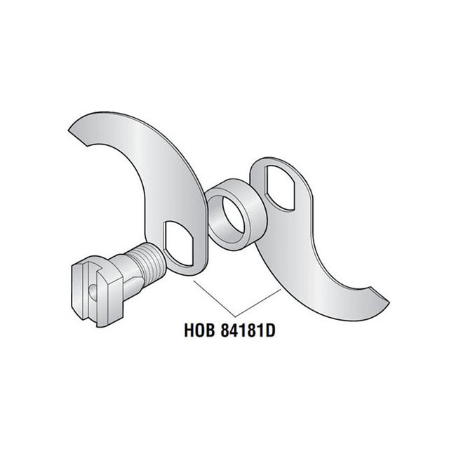 Set of 2 Closed End S/S Knives (18" Bowl) for Hobart Food Cutters Buffalo OEM # 77372/77373