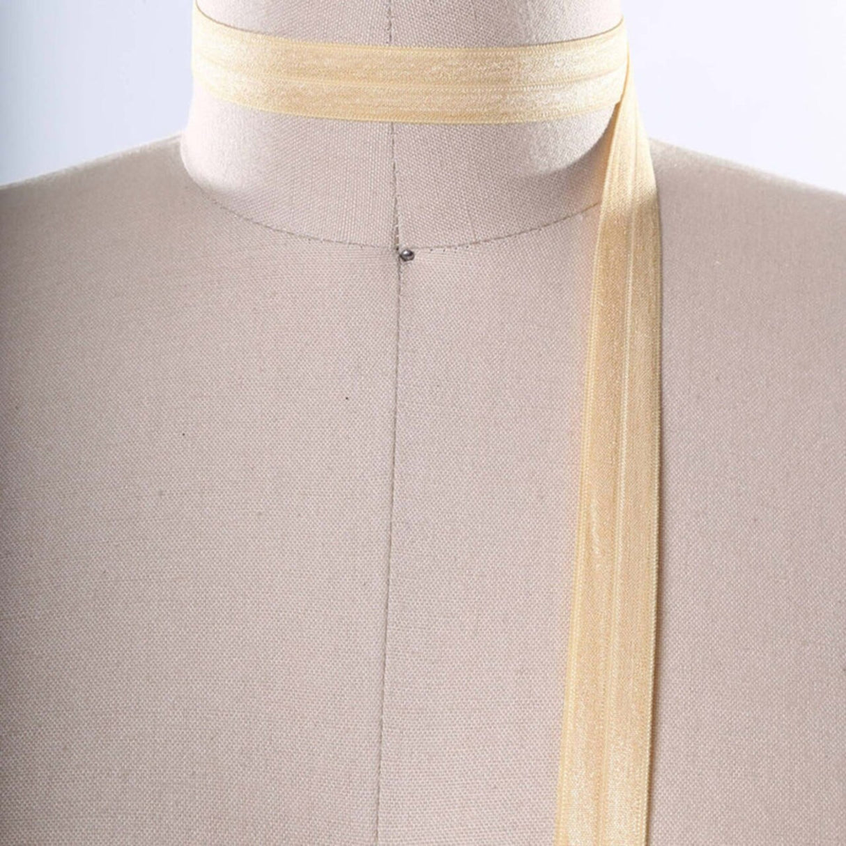 3 Yards Butter Yellow Fold Over Elastic 5/8" Soft Stretch Trim for Masks & Crafts