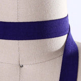 3 Yards Dark Purple Fold Over Elastic 5/8" Shiny Trim for Hairbands & Sewing