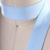 3 Yards 7/8" Baby Light Blue Fold Over Bias Elastic Trim