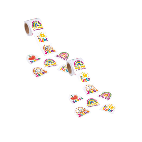 Be Kind Rainbow Sticker Roll 100 Pieces