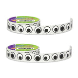 Creativity Street Wiggle Eyes Sticker Roll Black 0.5" 1000 Stickers per Roll 2 Rolls