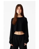 Bella + Canvas® Ladies Cropped Long Sleeve T Shirt