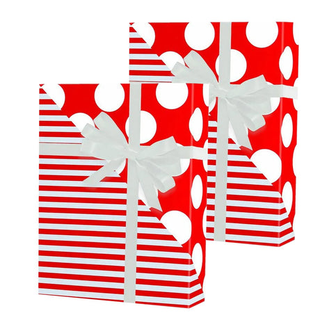 Elegant Striped Gift Wrap 30" x 833' Roll 60 lbs