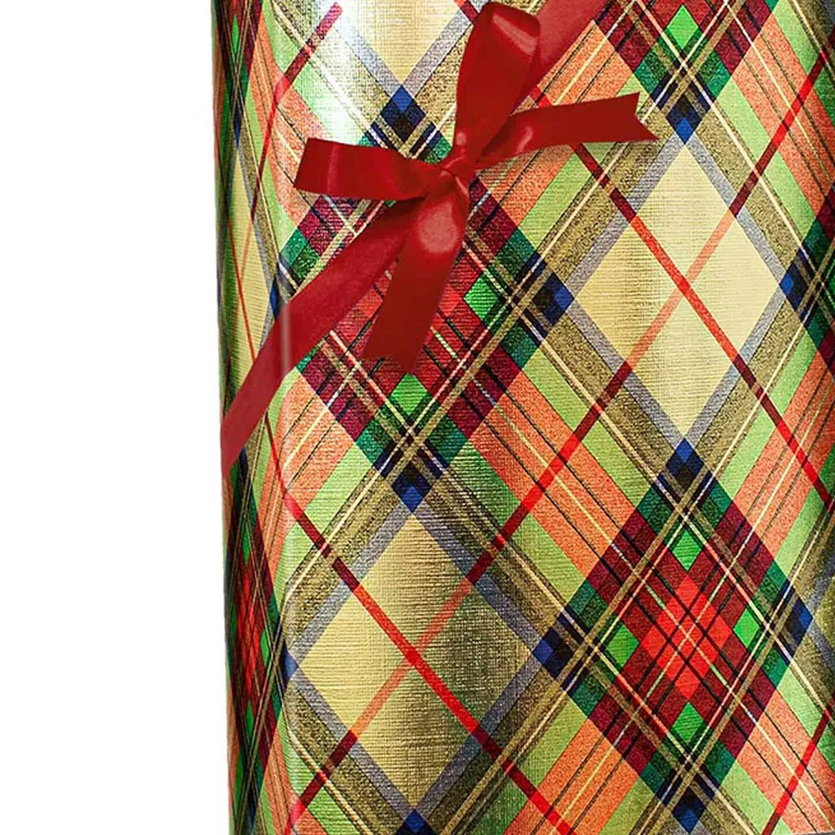 Plaid Christmas Wrapping Paper Traditional Gold Plaid 30 ''x417 '