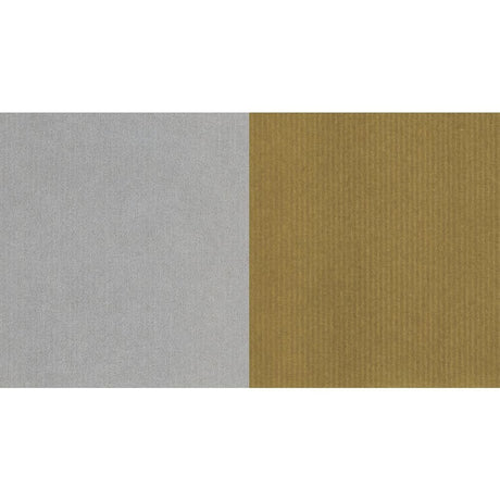 24'' x 208' Gold / Silver Kraft Christmas Wrapping Papers
