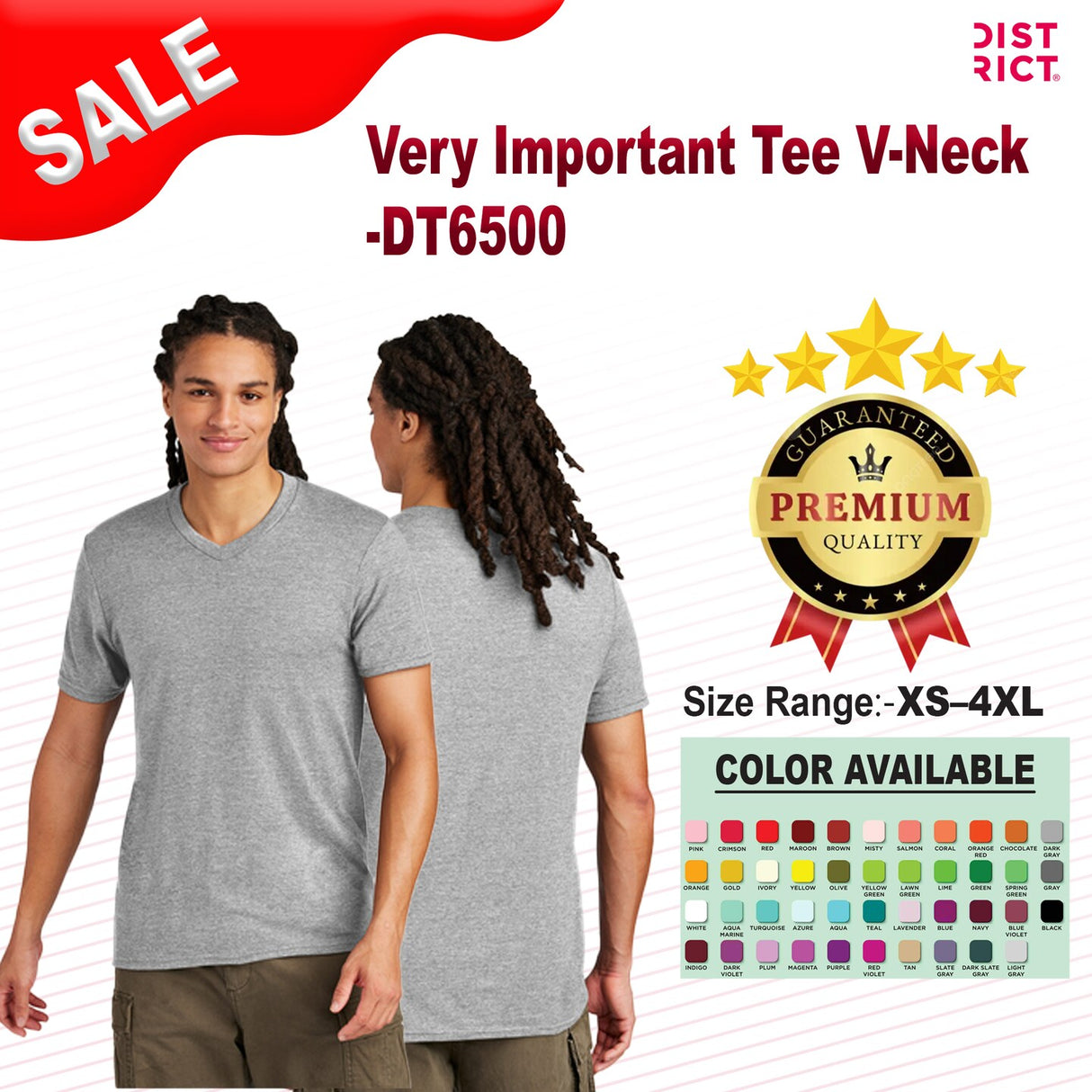 District ® Very Important Tee V-Neck