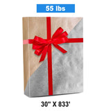 30''x 833' Gold / Silver Kraft The Best Christmas Wrapping Papers