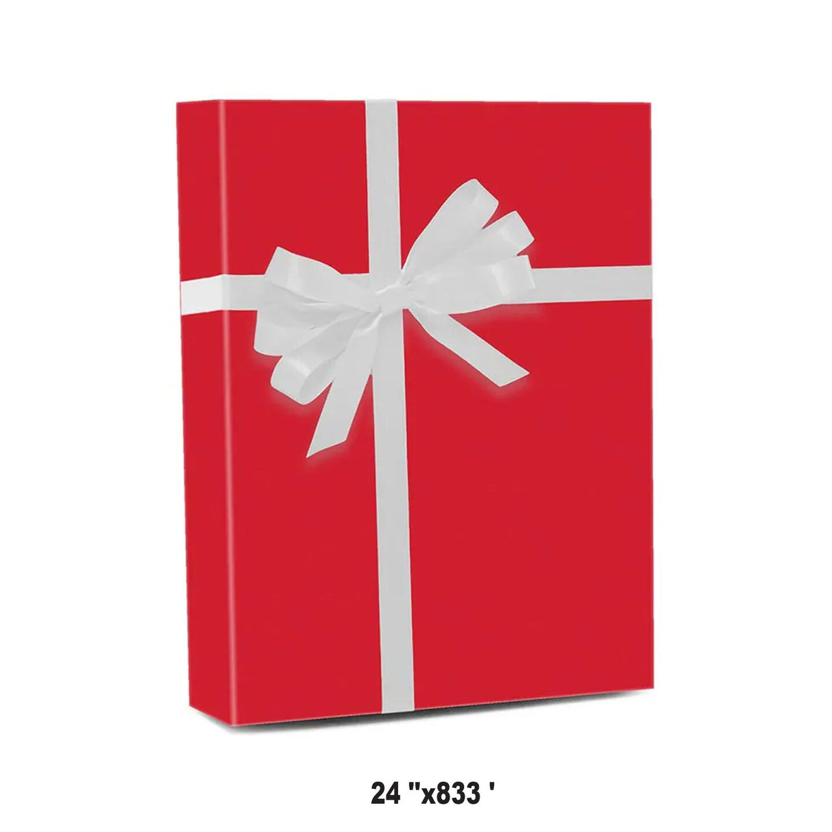 24''×833' Paper Solid Color Wrapping Roll Elegant Polished Finish 60 lbs