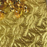 Embossed Metallic Wrapping Paper Gold Feather 30 ''x417"