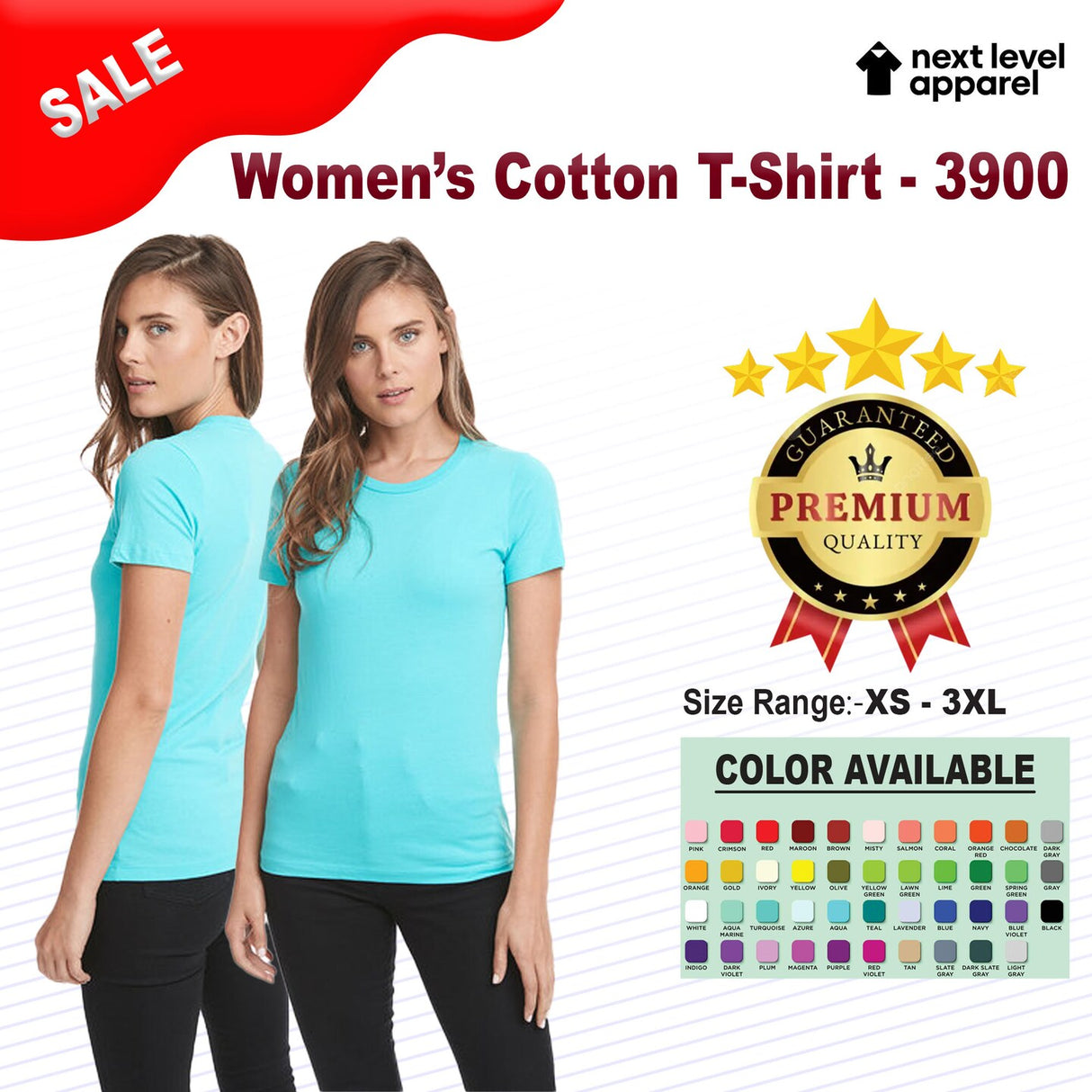 Next Level® Women's Cotton Short Sleeve Crewneck T-Shirt
