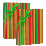 26"x 833' Striped Christmas Wrapping Papers for Bigger Gifts
