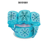 Blue Snowflake Christmas Ribbon - 10 Yards x 2.5 Inches 1 / ROLL