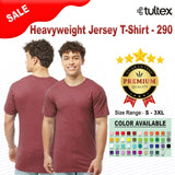 Tultex® Heavyweight Jersey Short Sleeve Crew Neck T-Shirt