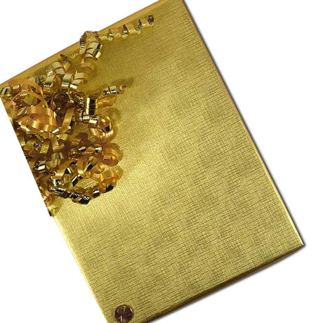 Gold Texture Embossed Metallic Wrapping Paper 30" x 417" Roll