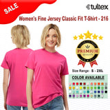 Tultex® Women's Fine Jersey Classic Fit Crewneck Short Sleeve T-Shirt