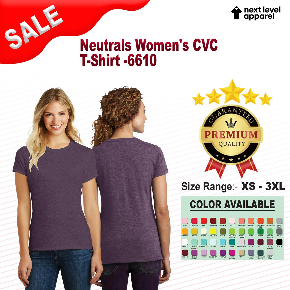Next Level® Neutrals Women's CVC T-Shirt