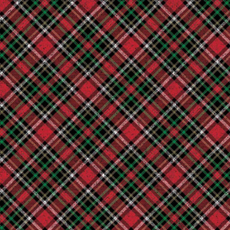 Plaid Christmas Wrapping Paper Red / Gold Holographic Plaid 30 '' × 417 '