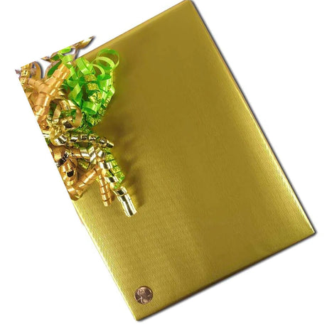 Vintage Gold Embossed Metallic Wrapping Paper 24" x 833" Jumbo Roll