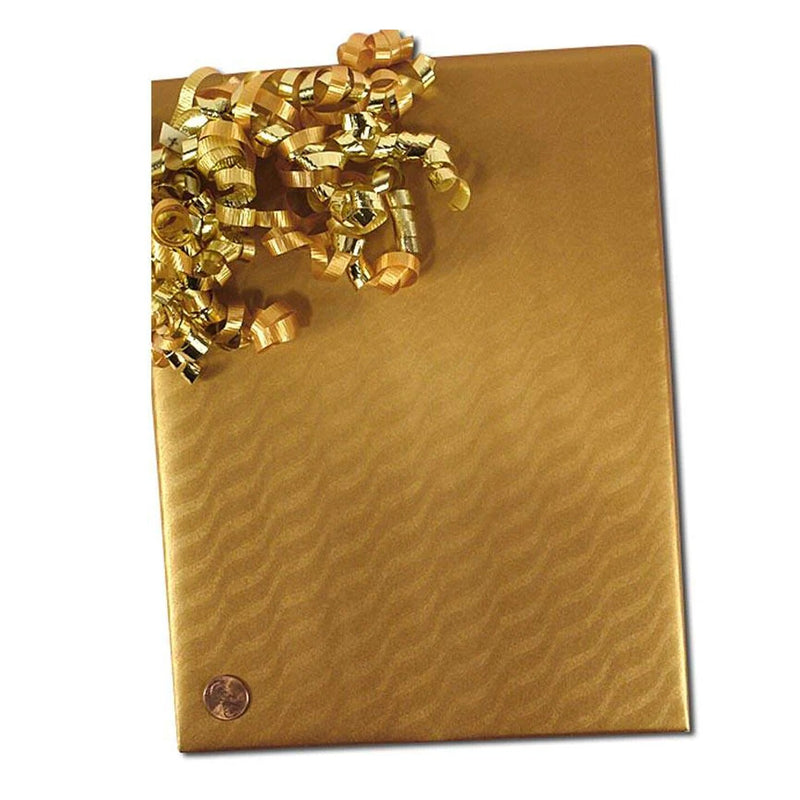 Sand Dunes Embossed Metallic Wrapping Paper 30" x 833" Jumbo Roll
