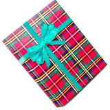 Plaid Christmas Wrapping Paper Tartan 24 ''x 417 '