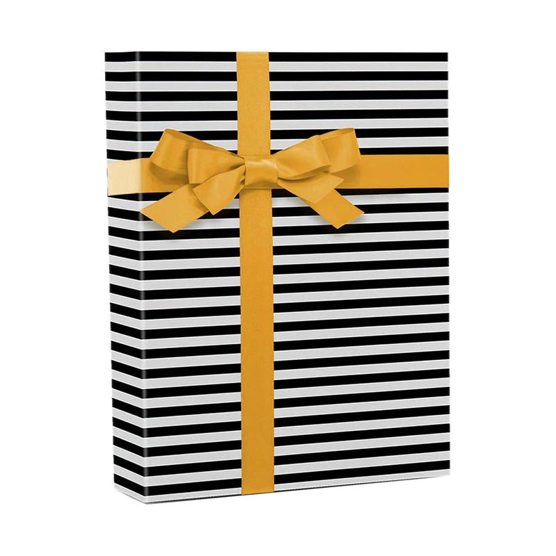 Stylish Striped Gift Wrap 24" x 417' Roll 60 lbs