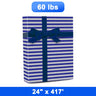 Chic Striped Gift Wrap 24" x 417' Roll 60 lbs