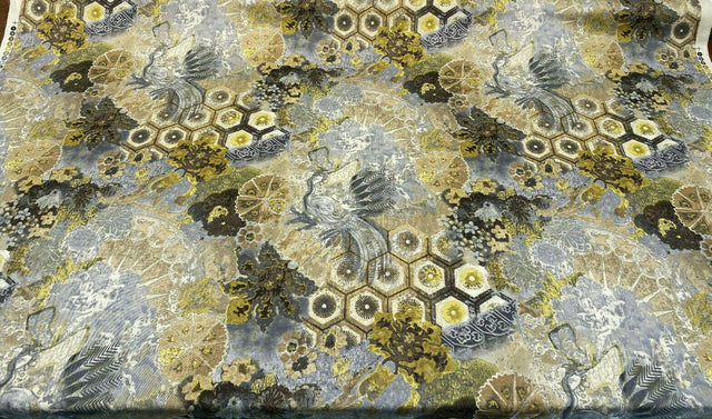 Waverly Tracy Porter Windflower C Silver Cloud 100 Percent Cotton Fabric - Silver Cloud Floral, 54" Width (1 Yard)