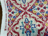 Kelly Ripa Home Seen & Heard Cotton Duck Fabric - Petunia, Pink/Orange/Yellow/Blue/Cream, 54" Width (1 Yard)