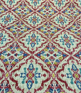 Kelly Ripa Home Seen & Heard Cotton Duck Fabric - Petunia, Pink/Orange/Yellow/Blue/Cream, 54" Width (1 Yard)