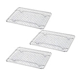 Chrome Plated Footed Wire Pan Grate 5 x 10 Third Size