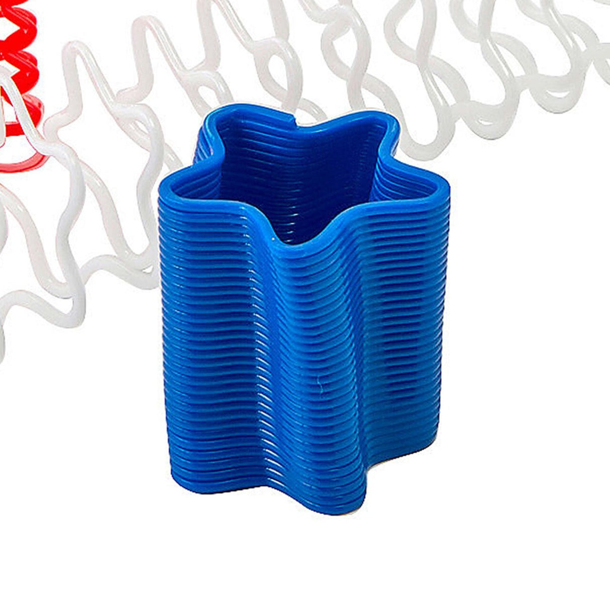 1 1/2" Mini Patriotic Star-Shaped Plastic Magic Springs 12 Pc.