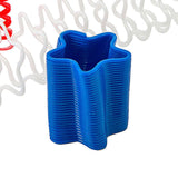 1 1/2" Mini Patriotic Star-Shaped Plastic Magic Springs 12 Pc.