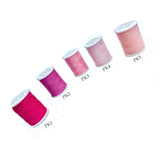 200 Yards Polyester Thread Pink Shade Small Spool for Embroidery and Crafts