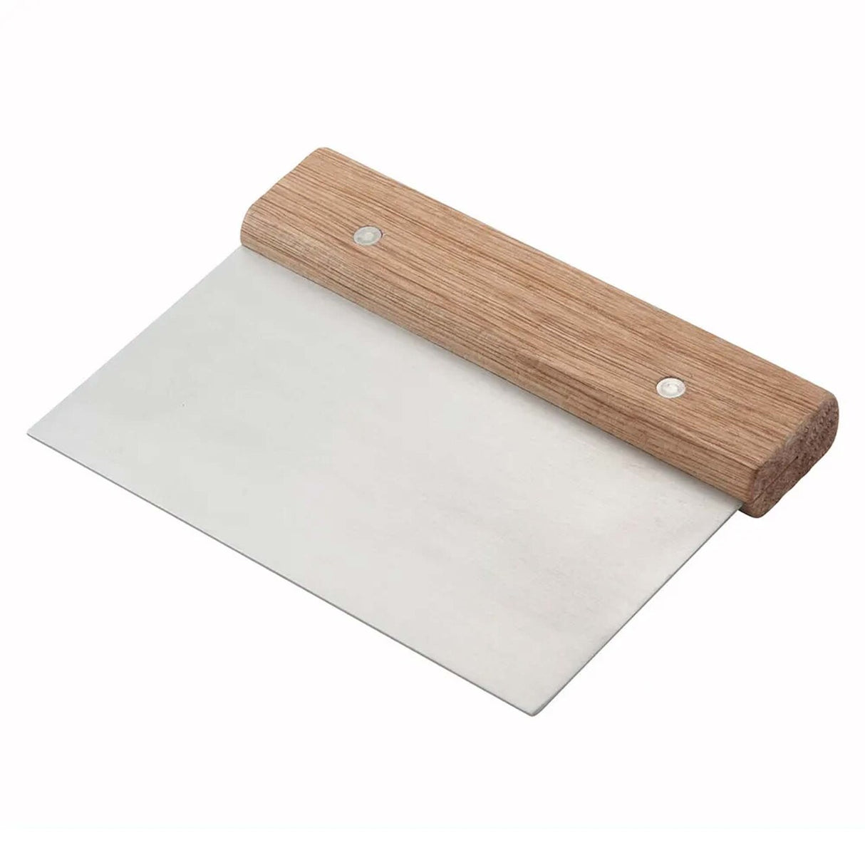 Dough Scraper 6" x 3" Stainless Steel Blade Wood Handle