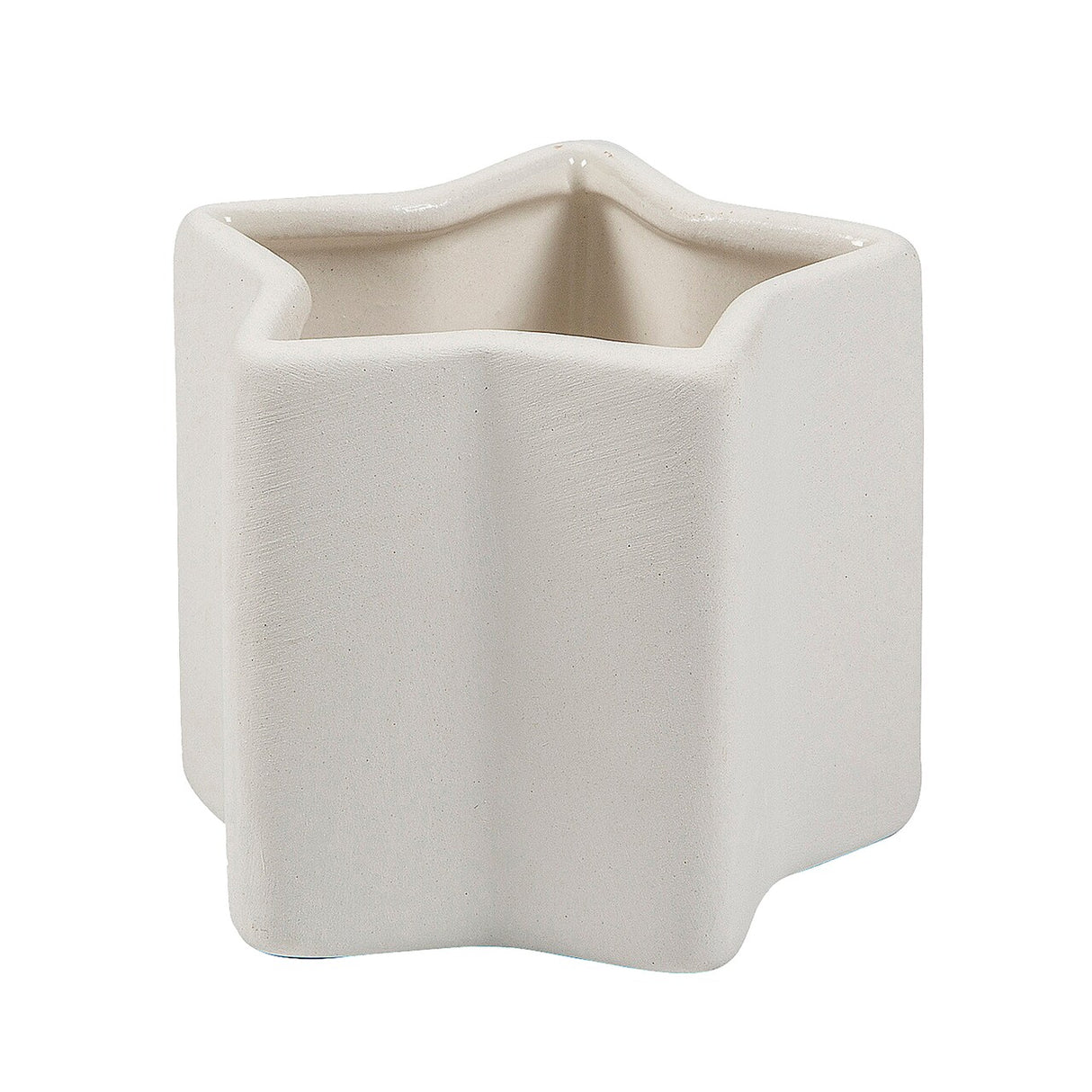 3 3/4" x 3 1/2" DIY Ceramic Star-Shaped Planters 12 Pieces