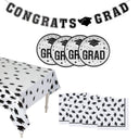 102 Pieces Graduation Party Gold Dessert Disposable Tableware Kit for 50 Guests