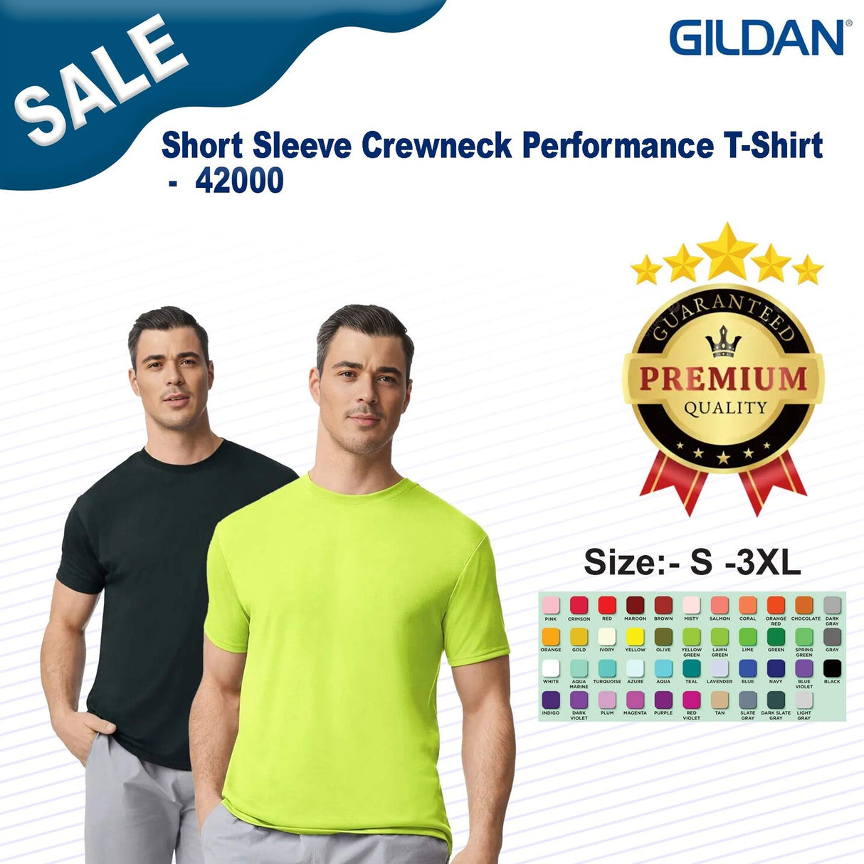 Gildan® Short Sleeve Crewneck Performance T-Shirt