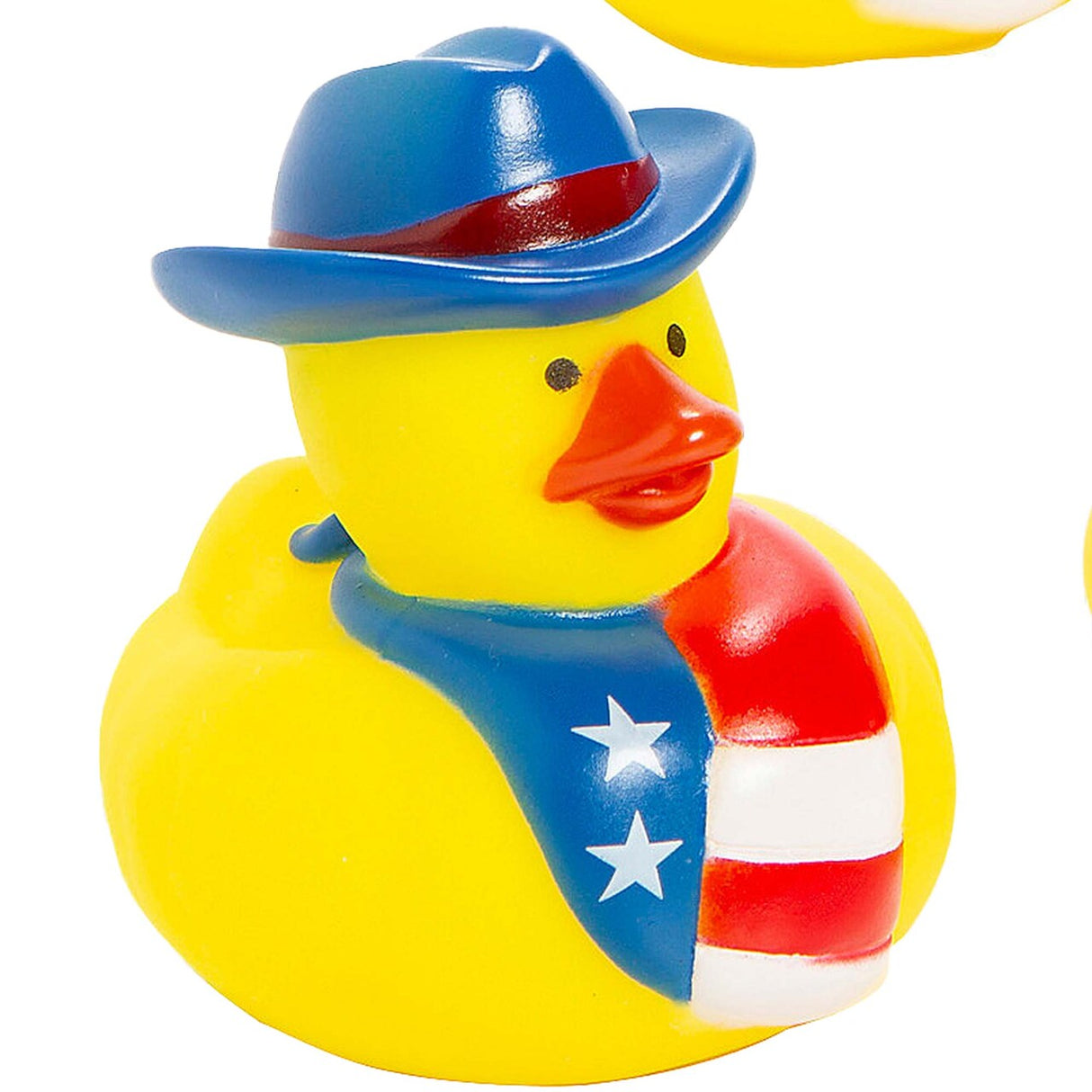 2" x 2 1/4" Patriotic Cowboy Hat Rubber Ducks 12 Pc.