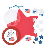 5 3/4" x 5 1/4" Patriotic Star Shaker Ornament Craft Kit Makes 12
