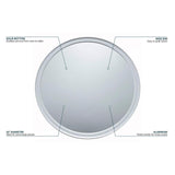 Wide Rim Aluminum Pizza Pan Round 20 Inch