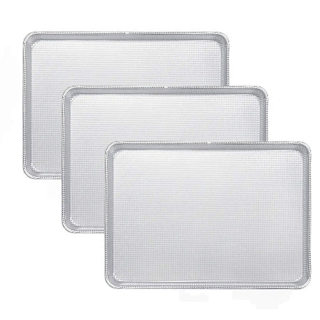 26" x 18" Full Size Perforated Sheet Pan 16 Gauge Aluminum Glazed Bakeware