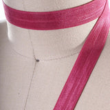 3 Yards Faded Magenta Fold Over Stretch Elastic 5/8" for Face Masks